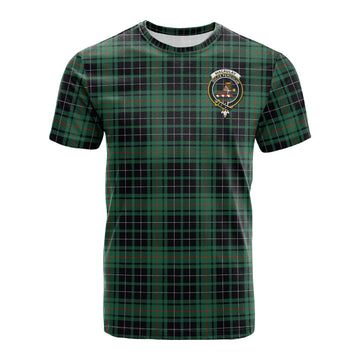 MacAulay Hunting Ancient Tartan T-Shirt with Family Crest