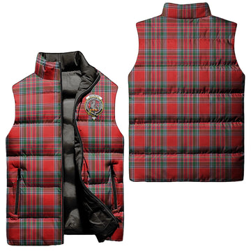 MacBean Tartan Sleeveless Puffer Jacket with Family Crest