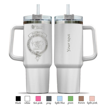 MacBeth Engraved Family Crest Tumbler with Handle