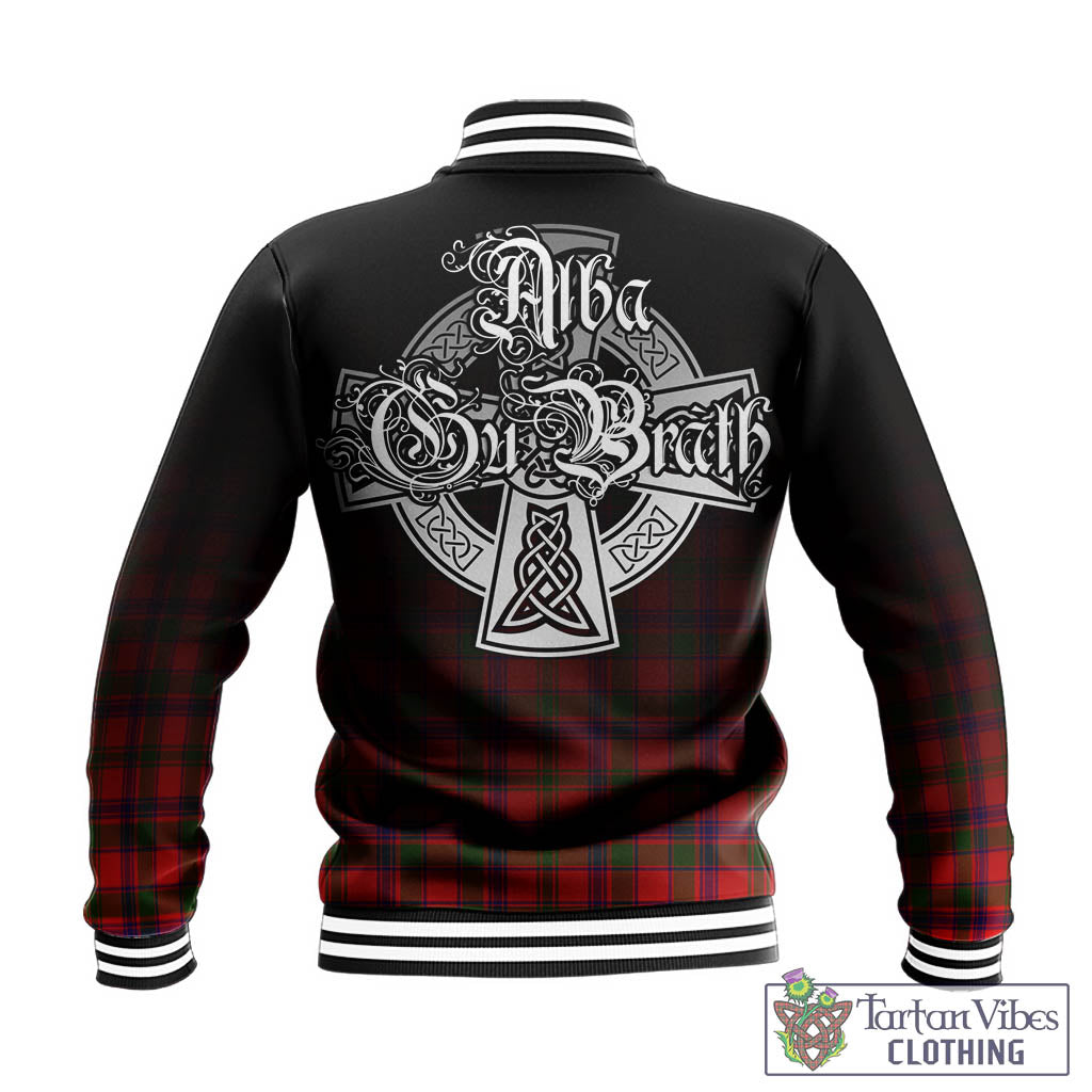 Tartan Vibes Clothing MacColl Modern Tartan Baseball Jacket Featuring Alba Gu Brath Family Crest Celtic Inspired