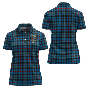 MacCorquodale Tartan Polo Shirt with Family Crest For Women
