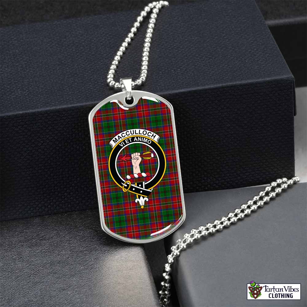 McCulloch Tartan Crest Wall Hanging Banner