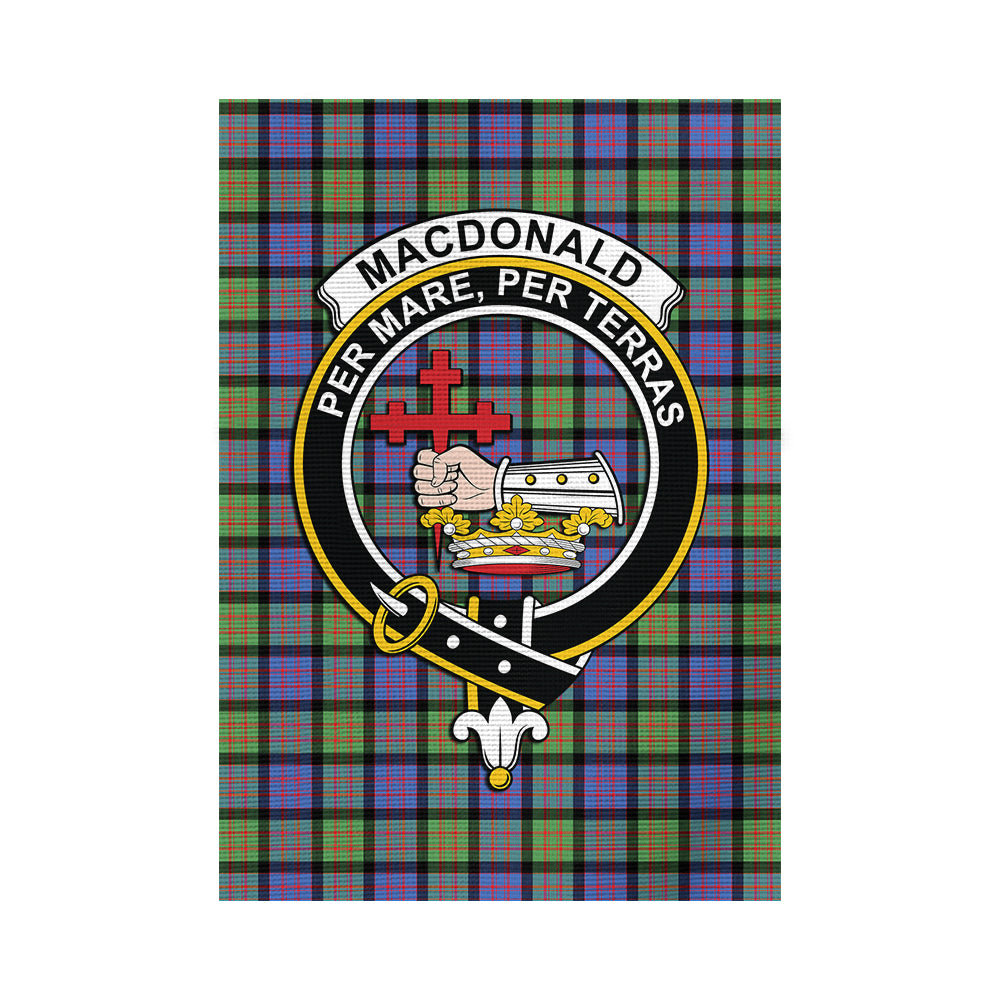 macdonald-ancient-tartan-flag-with-family-crest