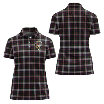 MacDonald Dress Tartan Polo Shirt with Family Crest For Women