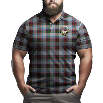 MacDonald Dress Ancient Tartan Men's Polo Shirt with Family Crest