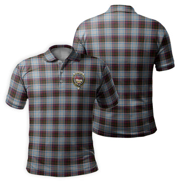 MacDonald Dress Ancient Tartan Men's Polo Shirt with Family Crest