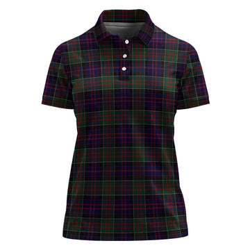 MacDonald of Clan Ranald Tartan Polo Shirt For Women