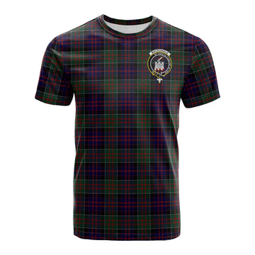 MacDonald of Clan Ranald Tartan T-Shirt with Family Crest