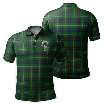 MacDonald of The Isles Tartan Men's Polo Shirt with Family Crest
