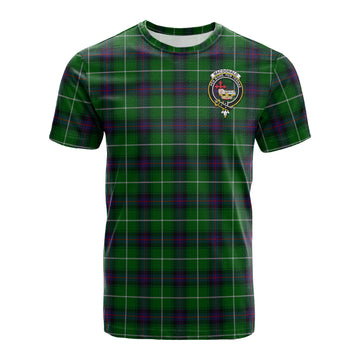 MacDonald of The Isles Tartan T-Shirt with Family Crest