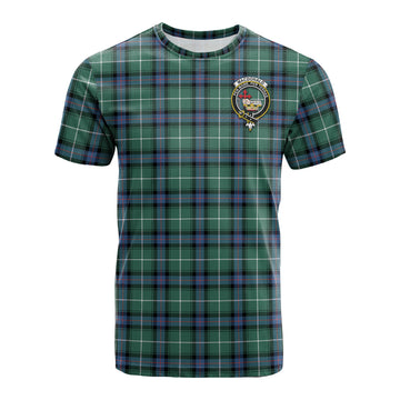 MacDonald of the Isles Hunting Ancient Tartan T-Shirt with Family Crest