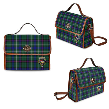 MacDonald of the Isles Hunting Modern Tartan Waterproof Canvas Bag with Family Crest