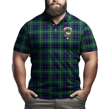 MacDonald of the Isles Hunting Modern Tartan Men's Polo Shirt with Family Crest