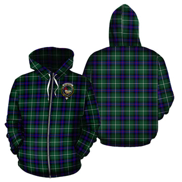 MacDonald of the Isles Hunting Modern Tartan Hoodie with Family Crest