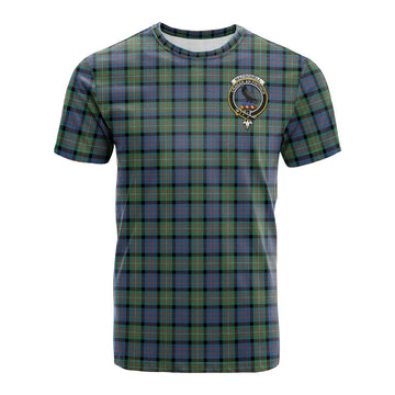 MacDonell of Glengarry Ancient Tartan T-Shirt with Family Crest