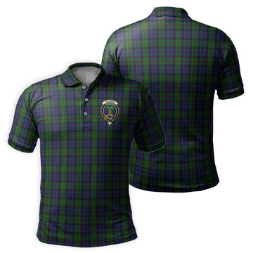 MacEwan-MacEwen Tartan Men's Polo Shirt with Family Crest