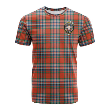 MacFarlane Ancient Tartan T-Shirt with Family Crest