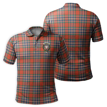 MacFarlane Ancient Tartan Men's Polo Shirt with Family Crest
