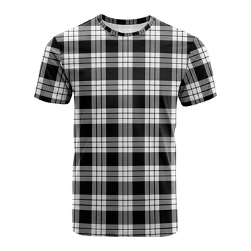 MacFarlane Black White Tartan T-Shirt