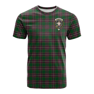 MacFarlane Hunting Tartan T-Shirt with Family Crest