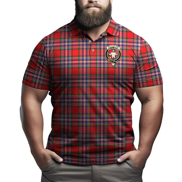 MacFarlane Modern Tartan Men's Polo Shirt with Family Crest
