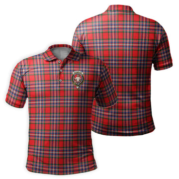 MacFarlane Modern Tartan Men's Polo Shirt with Family Crest