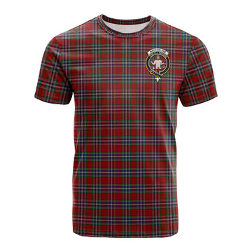 MacFarlane Red Tartan T-Shirt with Family Crest