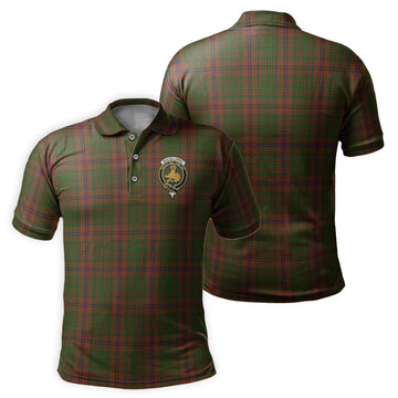 MacGillivray Hunting Tartan Men's Polo Shirt with Family Crest