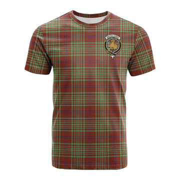MacGillivray Hunting Ancient Tartan T-Shirt with Family Crest