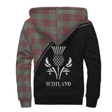 MacGregor Hunting Ancient Tartan Sherpa Hoodie with Family Crest Curve Style