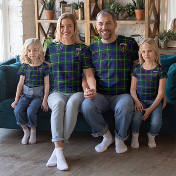 MacIntyre Hunting Modern Tartan T-Shirt with Family Crest