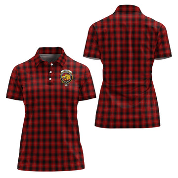 MacIver Tartan Polo Shirt with Family Crest For Women