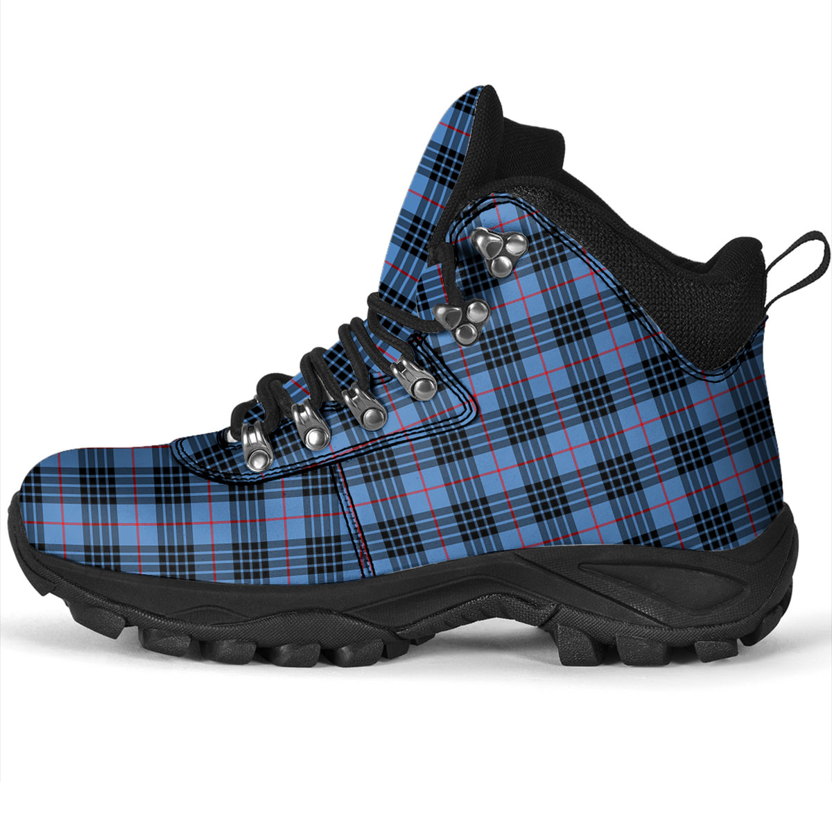 MacKay Blue Tartan Alpine Boots - Tartanvibesclothing