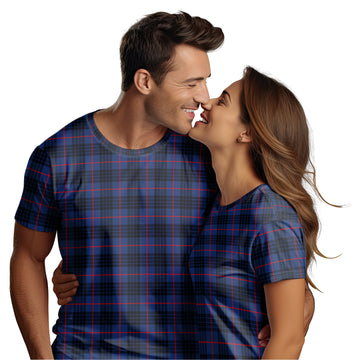MacKay Blue Modern Tartan T-Shirt
