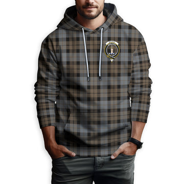 MacKay Weathered Tartan Hoodie with Family Crest