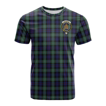 MacKenzie Hunting Green Tartan T-Shirt with Family Crest