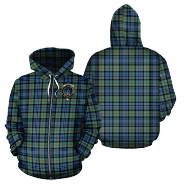 MacKinlay Ancient Tartan Hoodie with Family Crest
