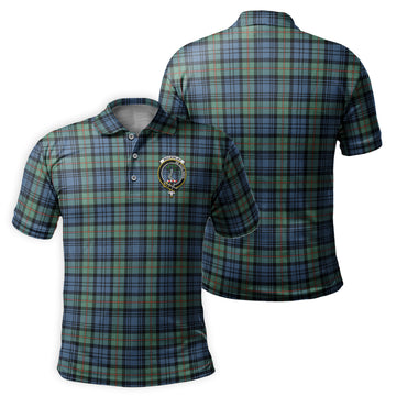 MacKinlay Ancient Tartan Men's Polo Shirt with Family Crest