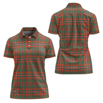 MacKinnon Ancient Tartan Polo Shirt For Women