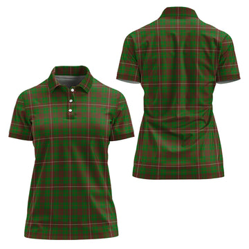 MacKinnon Hunting Modern Tartan Polo Shirt For Women