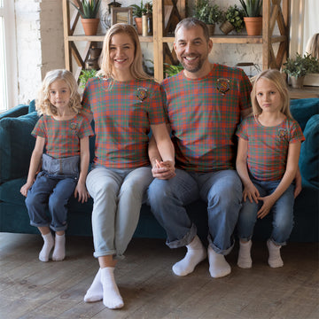 MacKintosh Ancient Tartan T-Shirt with Family Crest