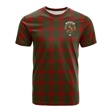 MacKintosh Red Tartan T-Shirt with Family Crest