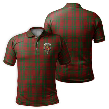MacKintosh Red Tartan Men's Polo Shirt with Family Crest