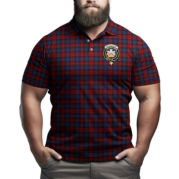 MacLachlan Tartan Men's Polo Shirt with Family Crest