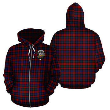 MacLachlan Tartan Hoodie with Family Crest