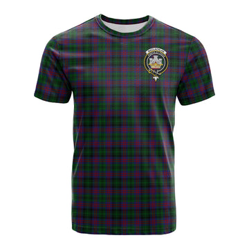 MacLachlan Hunting Tartan T-Shirt with Family Crest