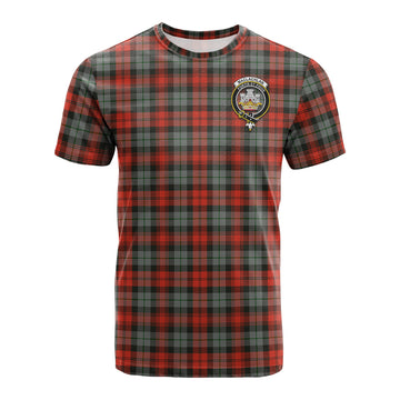 MacLachlan Weathered Tartan T-Shirt with Family Crest