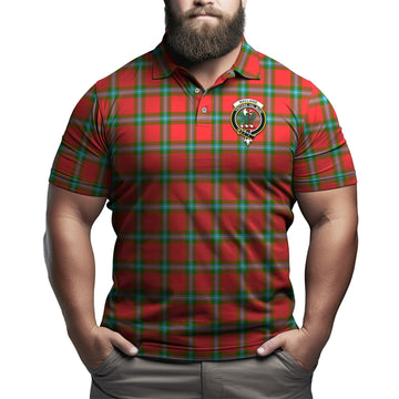 MacLaine of Loch Buie Tartan Men's Polo Shirt with Family Crest