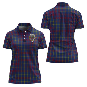 MacLaine of Lochbuie Tartan Polo Shirt with Family Crest For Women