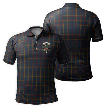 MacLaine of Lochbuie Hunting Tartan Men's Polo Shirt with Family Crest